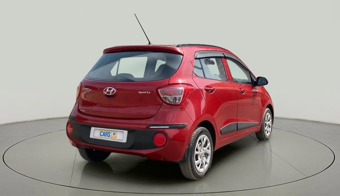 2018 Hyundai Grand i10 SPORTZ 1.2 KAPPA VTVT, Petrol, Manual, 34,331 km, Right Back Diagonal