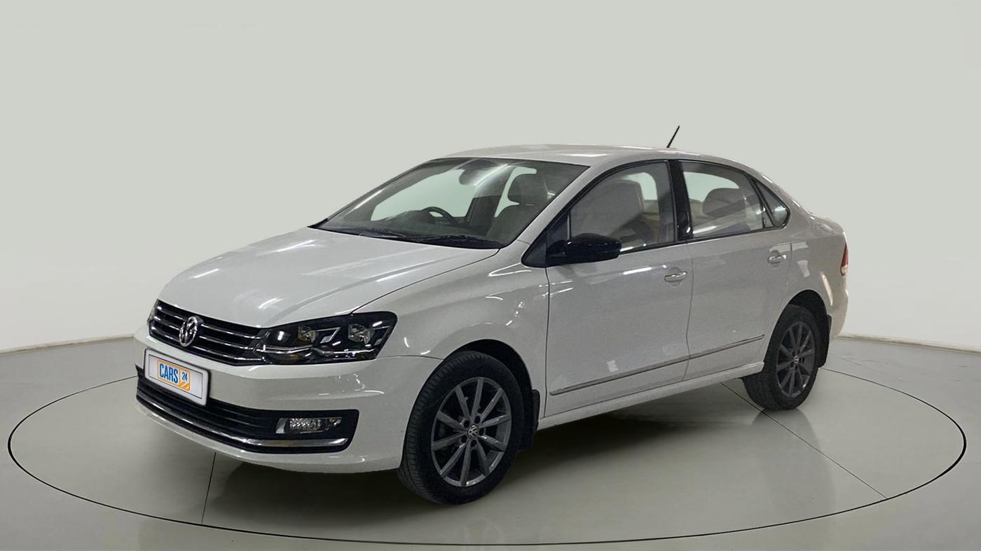 2019 Volkswagen Vento HIGHLINE PETROL AT, Petrol, Automatic, 49,705 km, Left Front Diagonal
