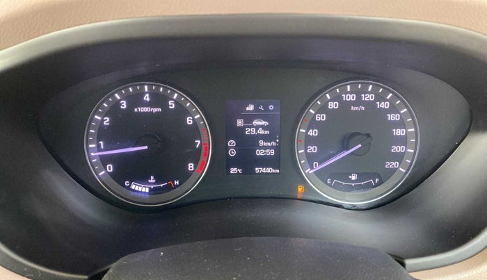 2017 Hyundai Elite i20 ASTA 1.2 (O), Petrol, Manual, 57,485 km, Odometer Image