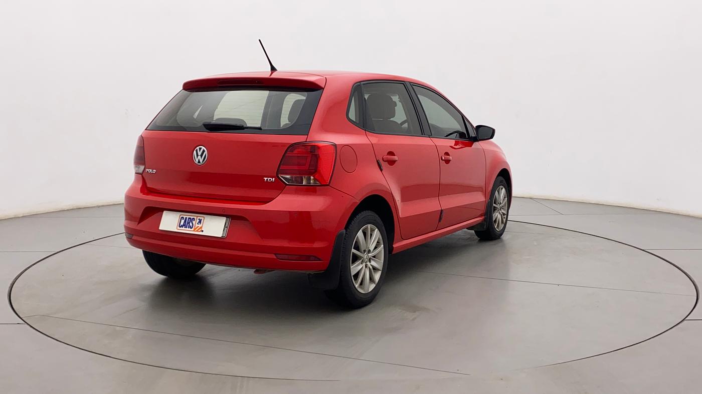 2016 Volkswagen Polo HIGHLINE1.5L, Diesel, Manual, 88,018 km, Right Back Diagonal