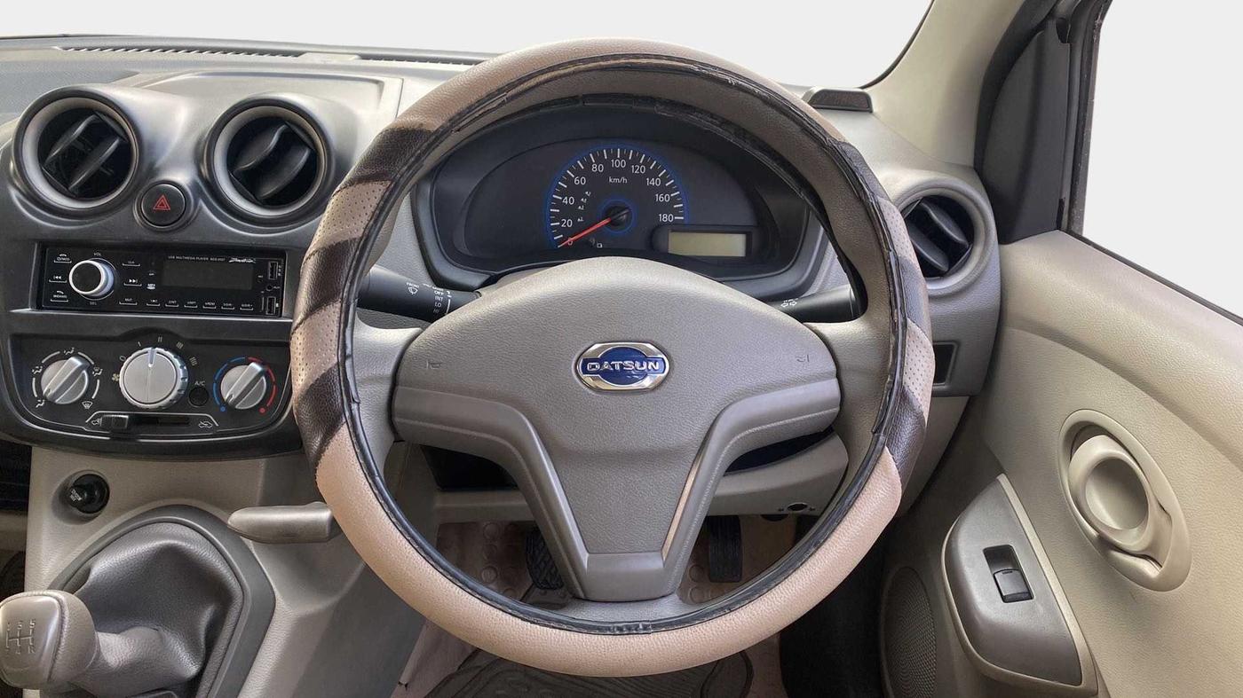 2014 Datsun Go T, Petrol, Manual, 18,545 km, Steering Wheel Close Up