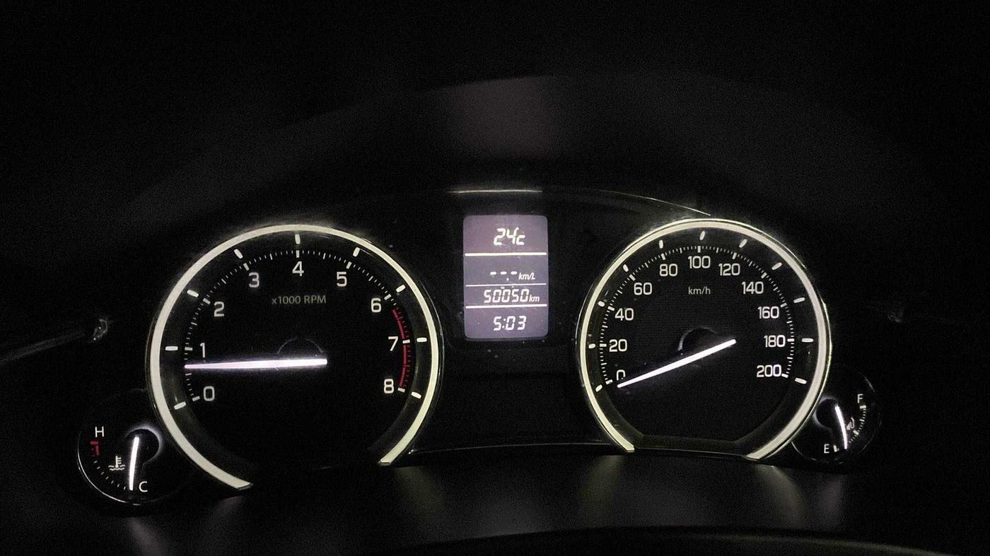 2016 Maruti Ciaz VXI, Petrol, Manual, 50,252 km, Odometer Image