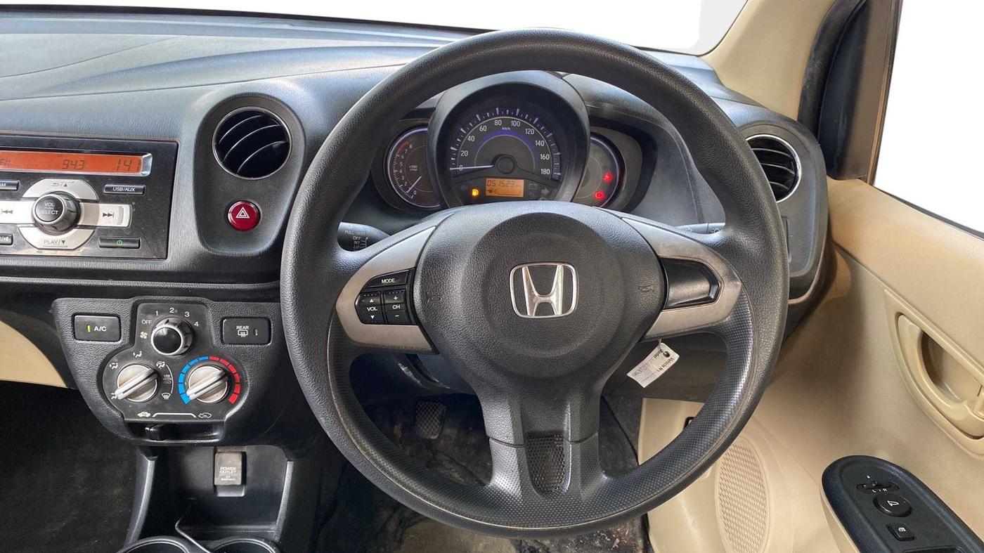 2014 Honda Brio S MT, Petrol, Manual, 51,491 km, Steering Wheel Close Up