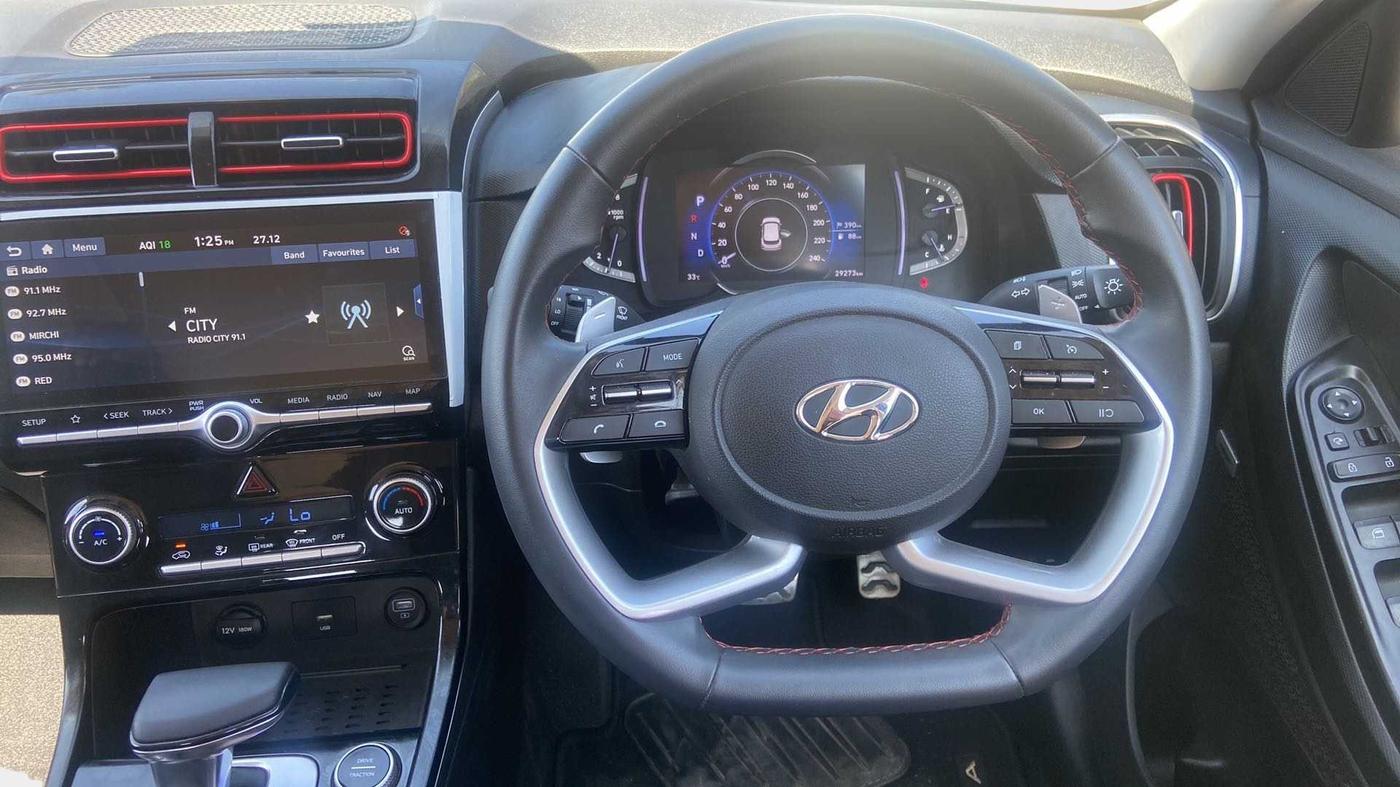 2022 Hyundai Creta SX (O) 1.4 TURBO DCT, Petrol, Automatic, 29,273 km, Steering Wheel Close Up