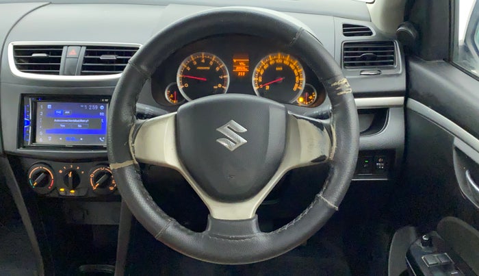 2013 Maruti Swift VXI, Petrol, Manual, 89,983 km, Steering Wheel Close Up