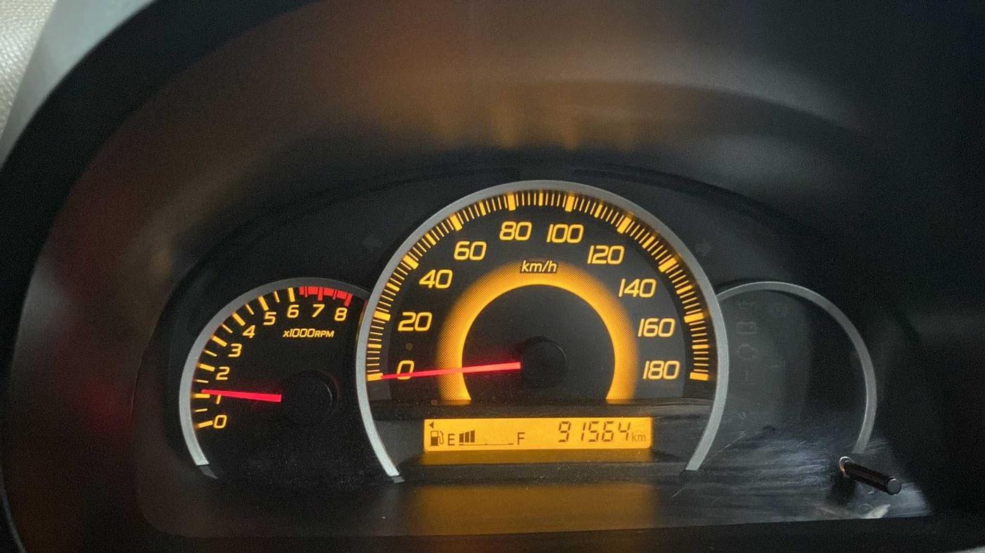 2015 Maruti Wagon R 1.0 VXI, Petrol, Manual, 91,549 km, Odometer Image