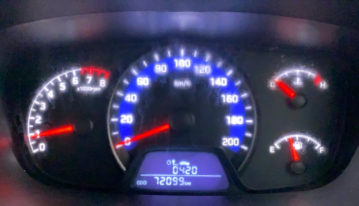 2016 Hyundai Xcent SX 1.2, Petrol, Manual, 72,174 km, Odometer Image