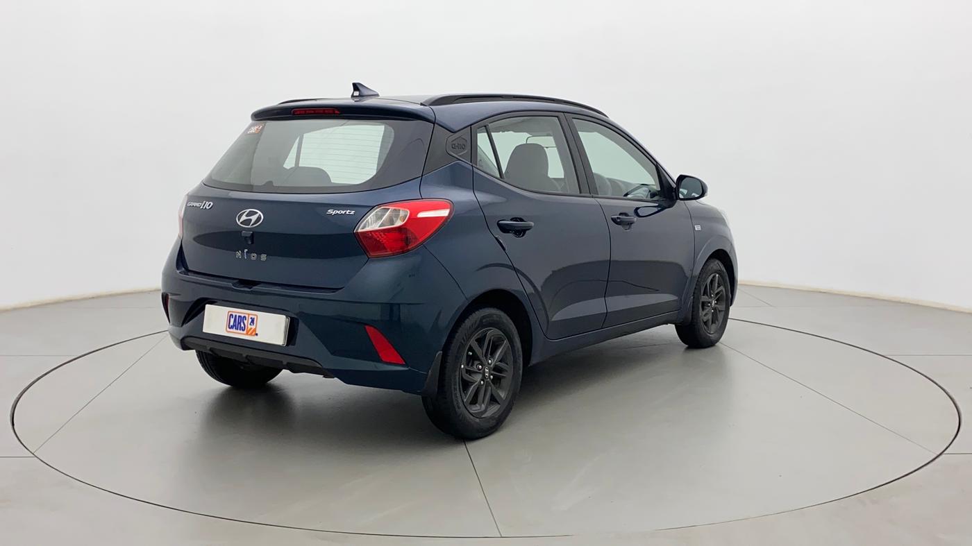 2019 Hyundai GRAND I10 NIOS SPORTZ AMT 1.2 KAPPA VTVT, Petrol, Automatic, 44,271 km, Right Back Diagonal