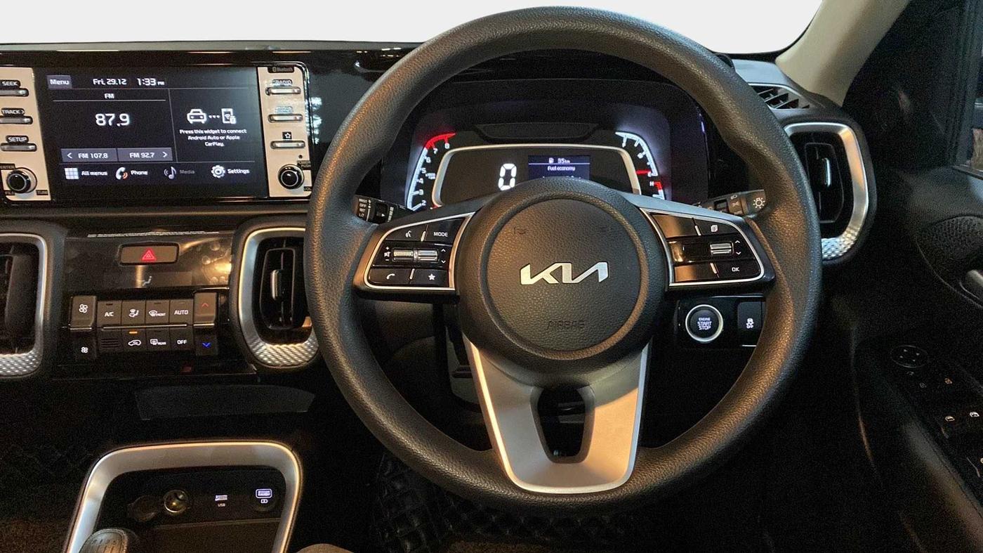 2022 KIA SONET HTK PLUS 1.0 IMT, Petrol, Manual, 1,319 km, Steering Wheel Close Up