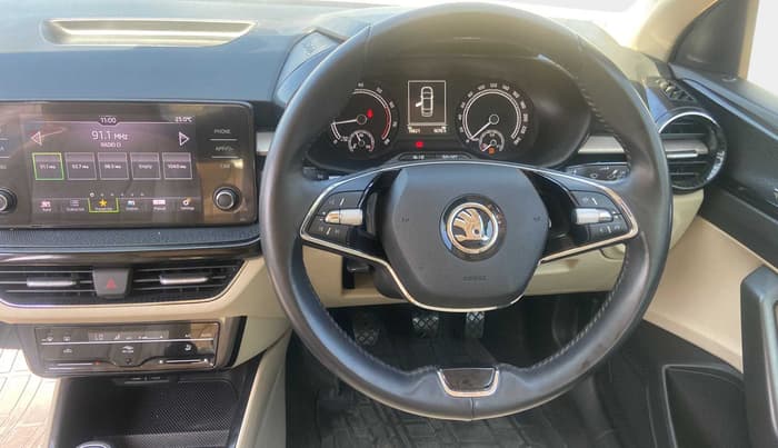 2022 Skoda SLAVIA AMBITION 1.0L TSI MT, Petrol, Manual, 19,819 km, Steering Wheel Close Up