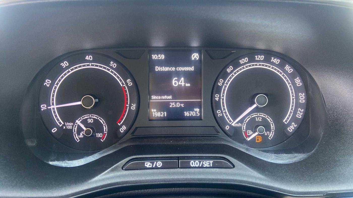 2022 Skoda SLAVIA AMBITION 1.0L TSI MT, Petrol, Manual, 19,819 km, Odometer Image