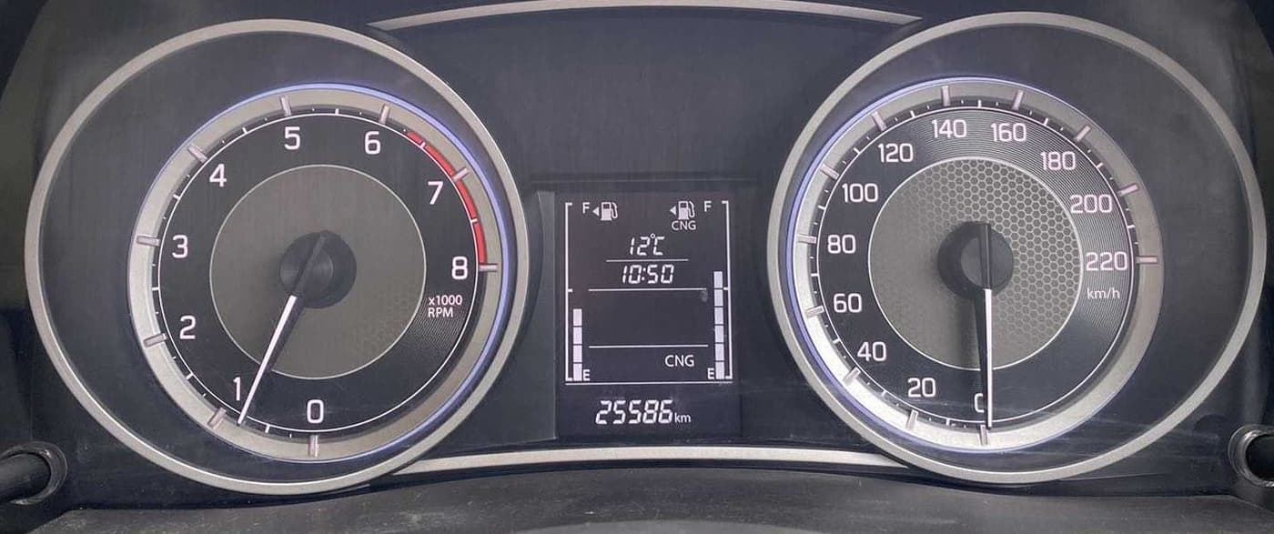 2022 Maruti Dzire ZXI CNG, CNG, Manual, 25,549 km, Odometer Image