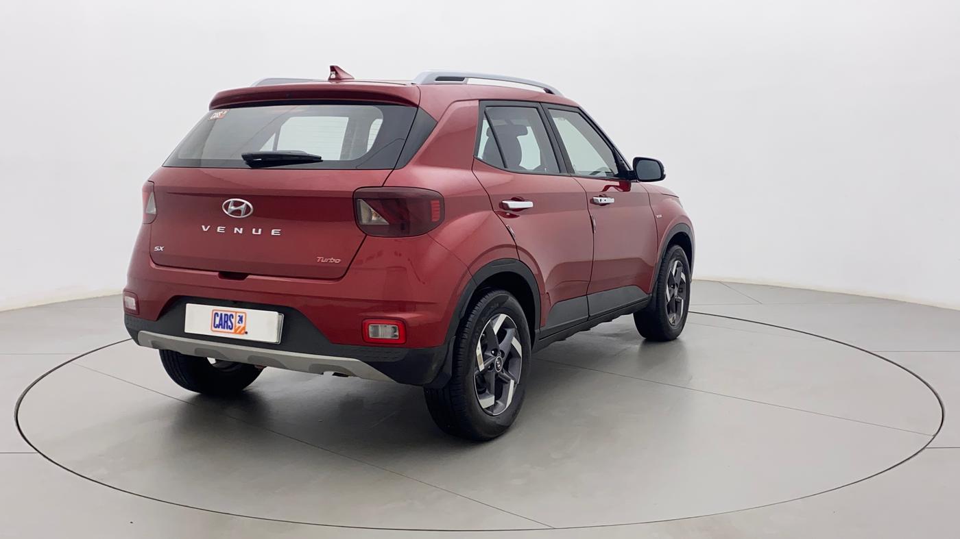 2022 Hyundai VENUE SX 1.0 (O) TURBO IMT, Petrol, Manual, 18,093 km, Right Back Diagonal