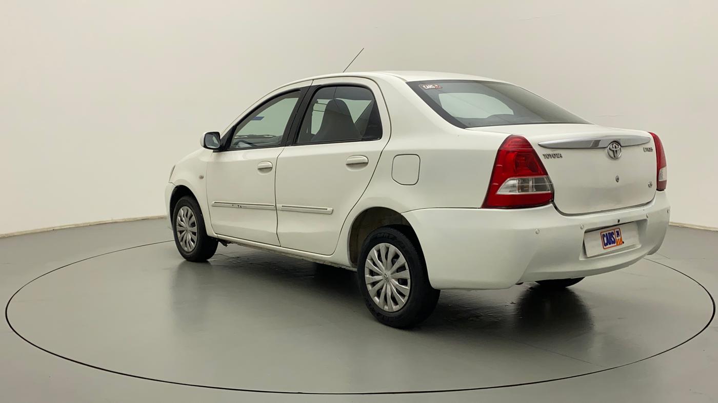 2011 Toyota Etios G, Petrol, Manual, 92,360 km, Left Back Diagonal