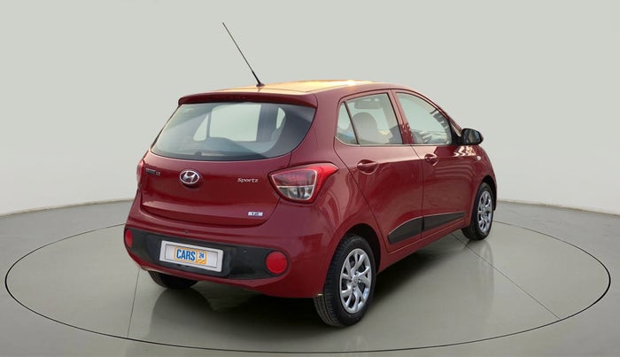 2017 Hyundai Grand i10 SPORTZ 1.2 KAPPA VTVT, Petrol, Manual, 41,526 km, Right Back Diagonal