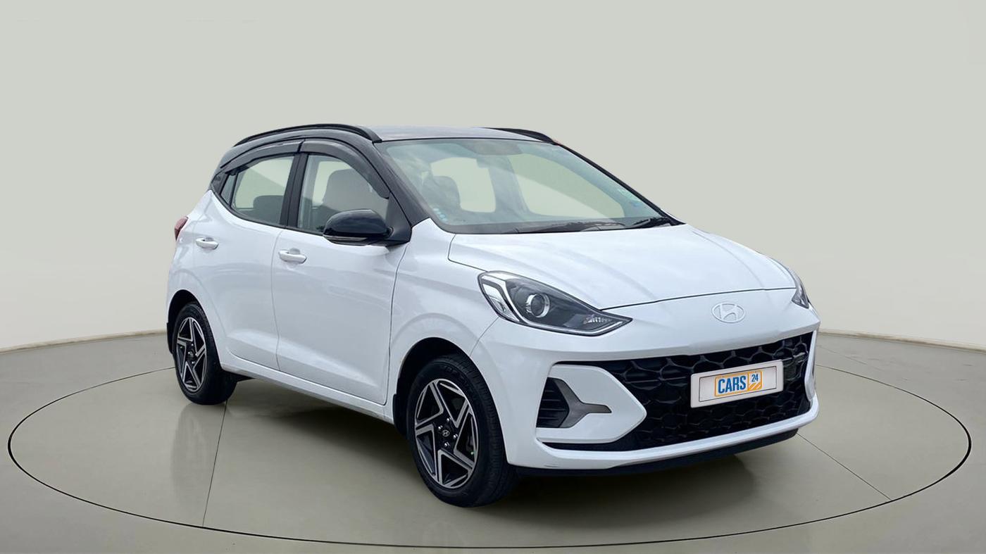 2023 Hyundai GRAND I10 NIOS SPORTZ 1.2 KAPPA VTVT DUAL TONE, Petrol, Manual, 6,133 km, Right Front Diagonal