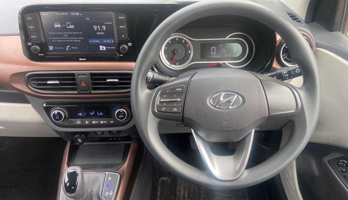 2022 Hyundai AURA SX PLUS 1.2 AMT, Petrol, Automatic, 7,808 km, Steering Wheel Close Up