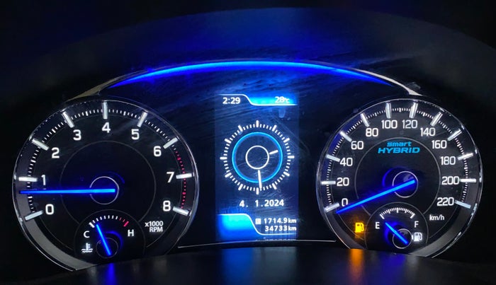 2021 Maruti Ciaz SIGMA 1.5 SHVS MT  PETROL, Petrol, Manual, 34,783 km, Odometer Image
