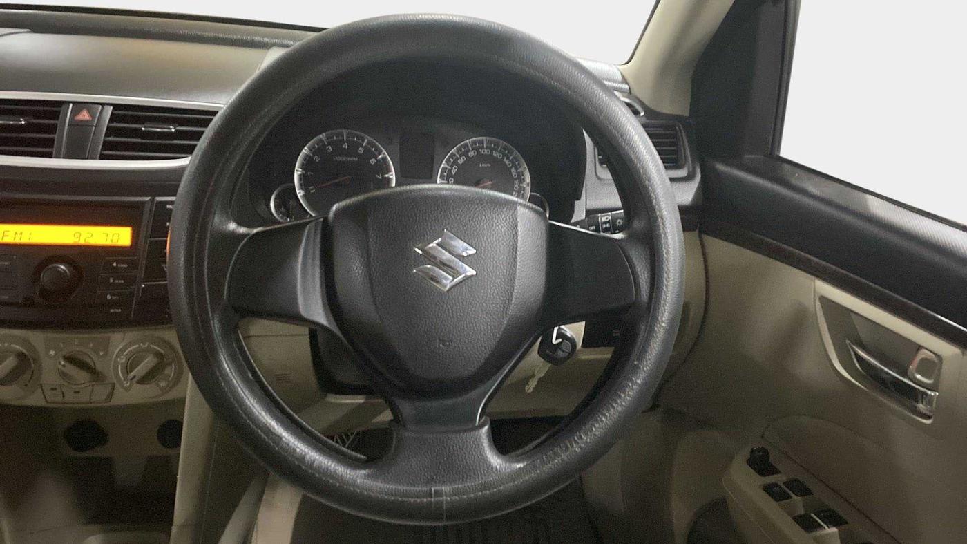 2014 Maruti Swift Dzire VXI, Petrol, Manual, 85,485 km, Steering Wheel Close Up