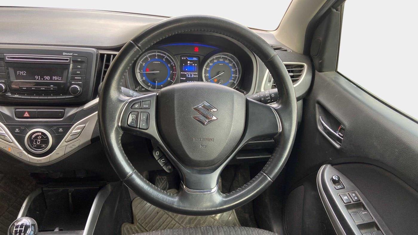 2016 Maruti Baleno ZETA PETROL 1.2, Petrol, Manual, 50,974 km, Steering Wheel Close Up