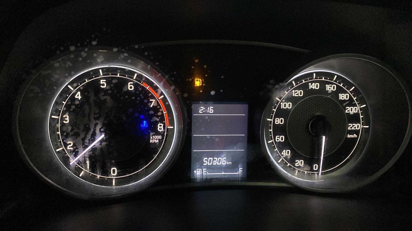 2017 Maruti Dzire VXI, Petrol, Manual, 50,551 km, Odometer Image