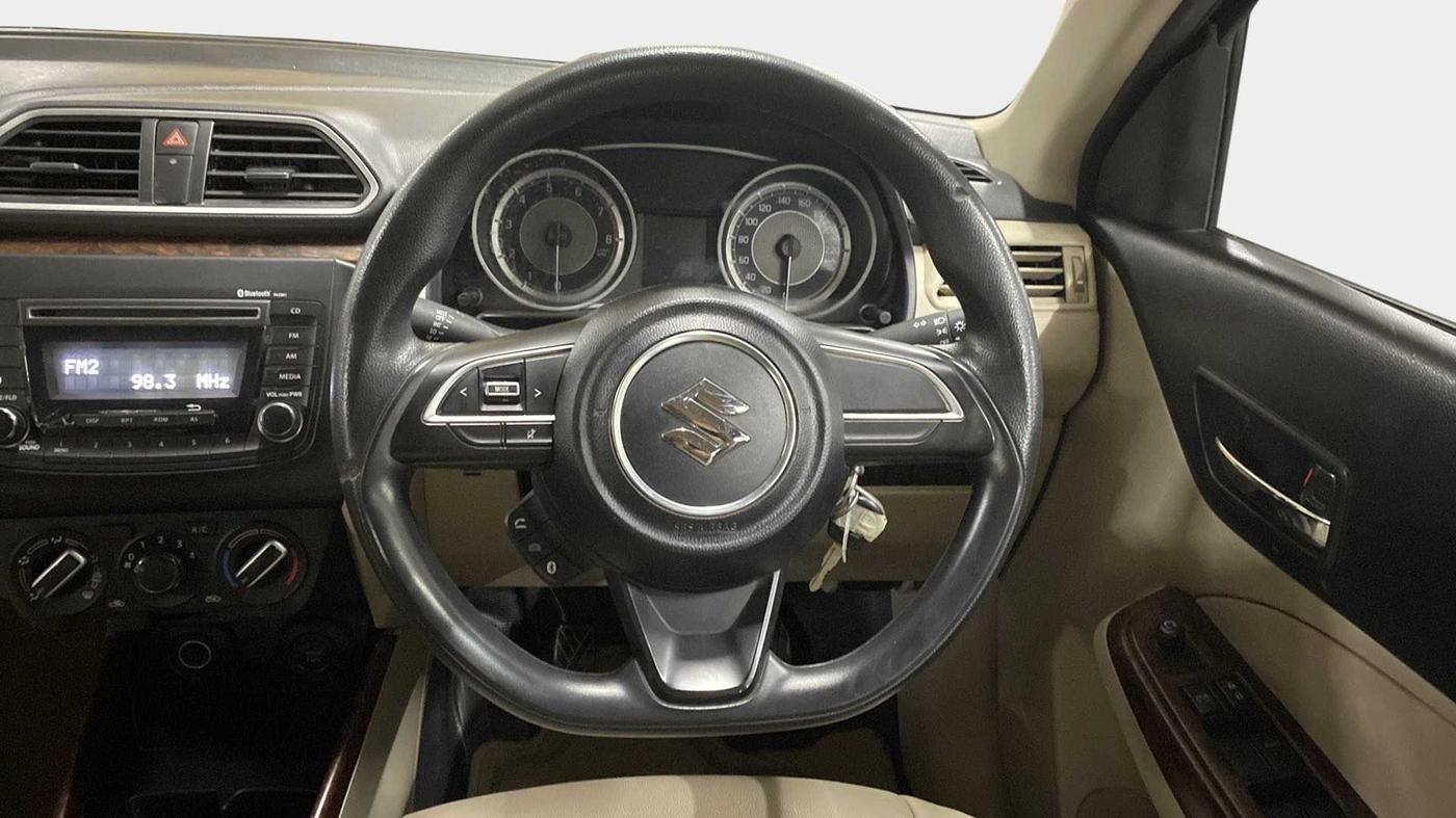 2017 Maruti Dzire VXI, Petrol, Manual, 50,551 km, Steering Wheel Close Up