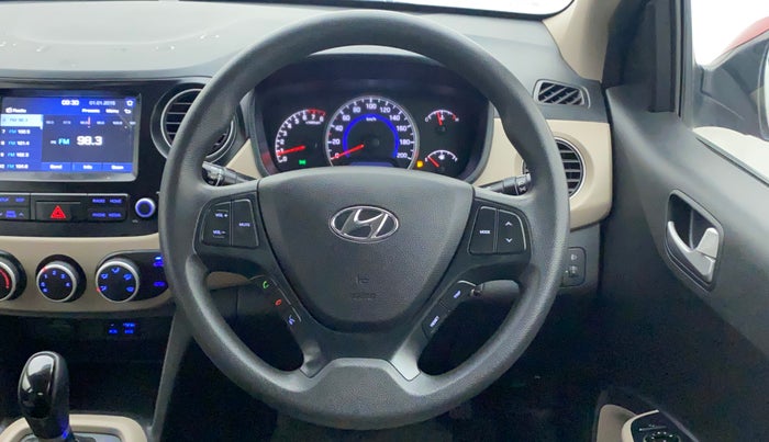 2018 Hyundai Grand i10 SPORTZ (O) AT 1.2 KAPPA VTVT, Petrol, Automatic, 19,093 km, Steering Wheel Close Up