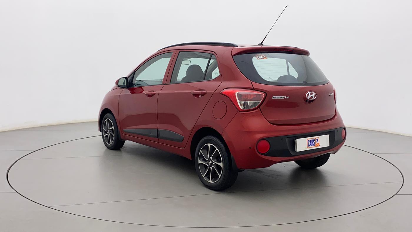 2018 Hyundai Grand i10 SPORTZ (O) AT 1.2 KAPPA VTVT, Petrol, Automatic, 19,093 km, Left Back Diagonal
