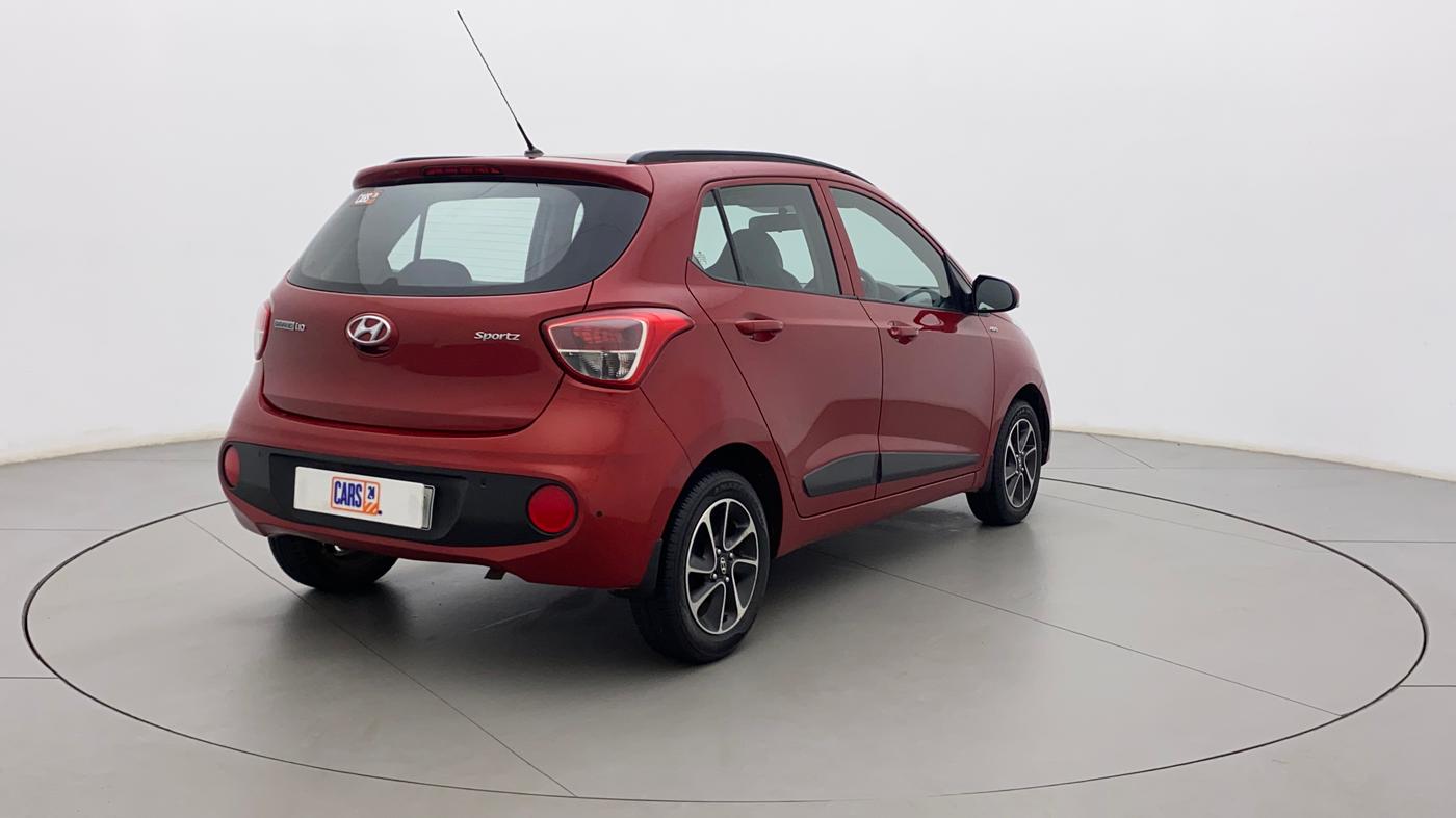 2018 Hyundai Grand i10 SPORTZ (O) AT 1.2 KAPPA VTVT, Petrol, Automatic, 19,093 km, Right Back Diagonal