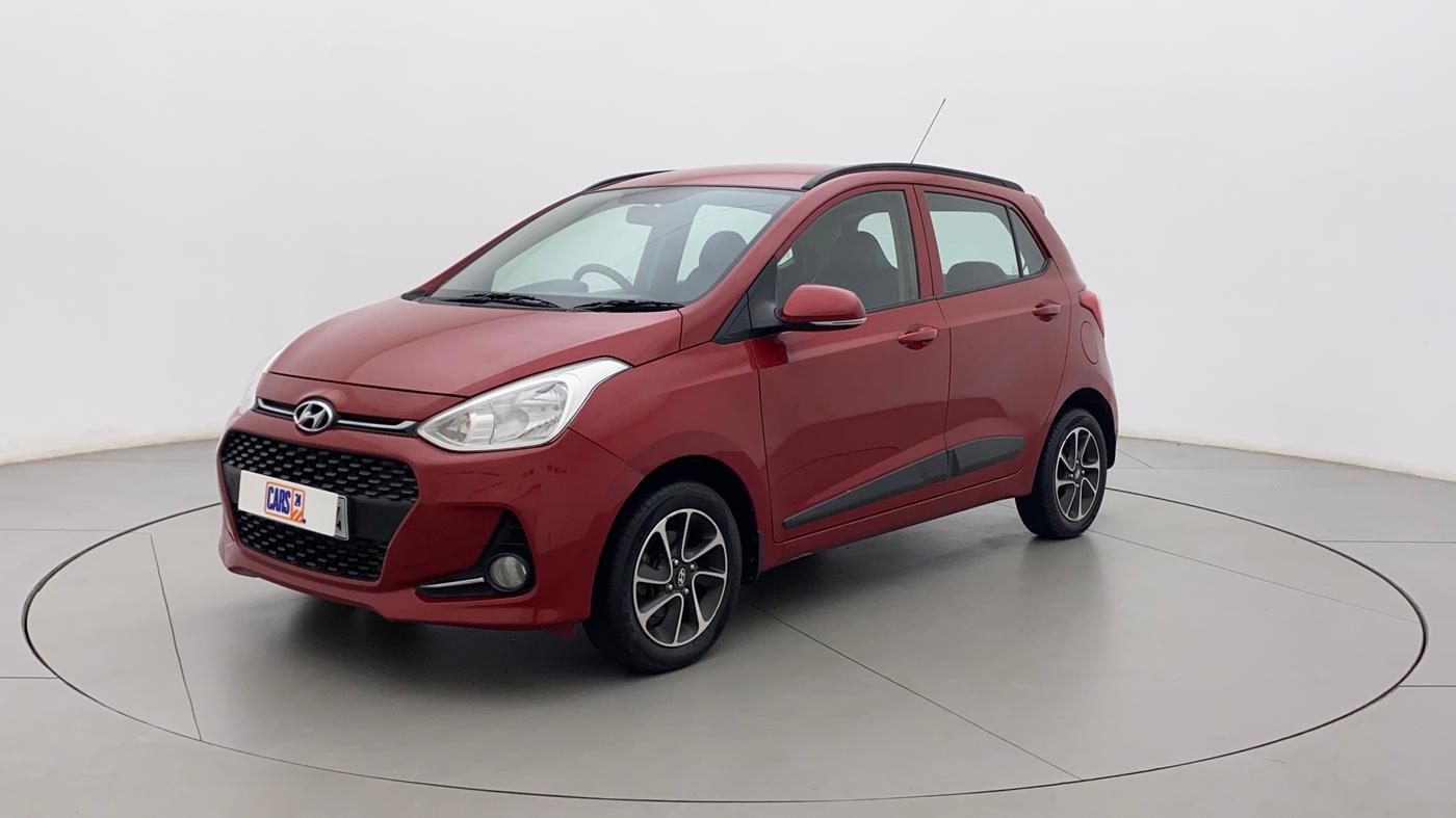 2018 Hyundai Grand i10 SPORTZ (O) AT 1.2 KAPPA VTVT, Petrol, Automatic, 19,093 km, Left Front Diagonal