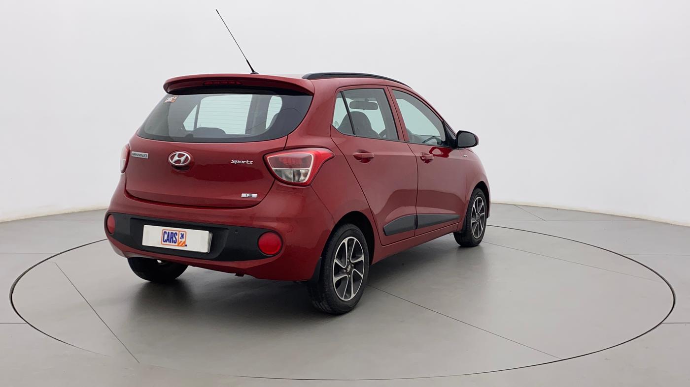 2018 Hyundai Grand i10 SPORTZ AT 1.2 KAPPA VTVT, Petrol, Automatic, 31,465 km, Right Back Diagonal