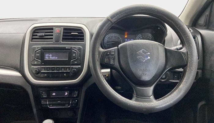 2020 Maruti Vitara Brezza VXI AT SHVS, CNG, Automatic, 42,650 km, Steering Wheel Close Up