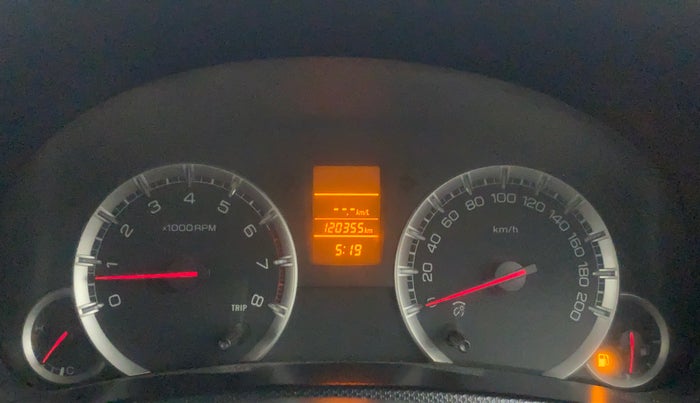 2012 Maruti Swift VXI, Petrol, Manual, 1,20,598 km, Odometer Image