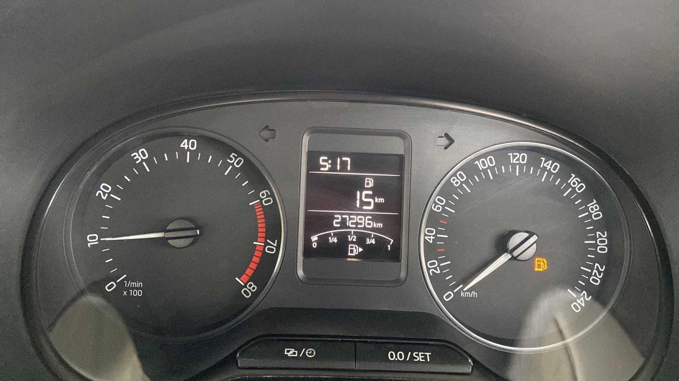 2021 Skoda Rapid 1.0 AMBITION TSI MT, Petrol, Manual, 27,383 km, Odometer Image