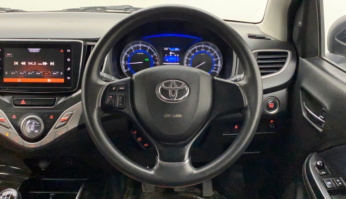 2019 Toyota Glanza G, Petrol, Manual, 53,435 km, Steering Wheel Close Up