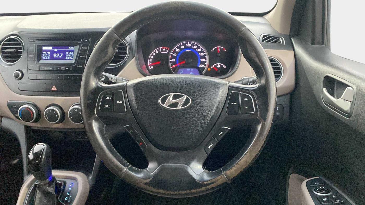 2014 Hyundai Grand i10 ASTA AT 1.2 KAPPA VTVT, Petrol, Automatic, 81,836 km, Steering Wheel Close Up