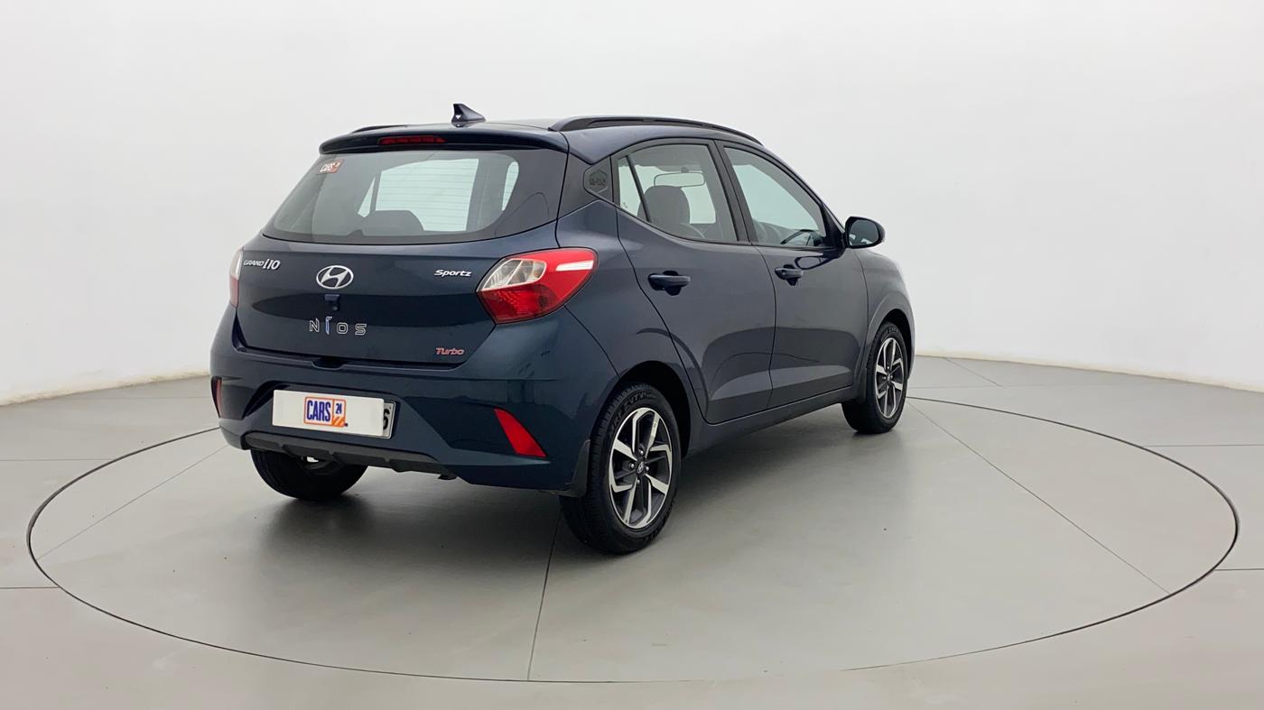 2022 Hyundai GRAND I10 NIOS SPORTZ 1.0 TURBO GDI, Petrol, Manual, 8,396 km, Right Back Diagonal