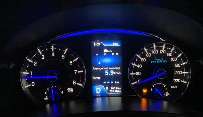 2018 Maruti Ciaz ALPHA  AT 1.5 SHVS PETROL, Petrol, Automatic, 25,860 km, Odometer Image
