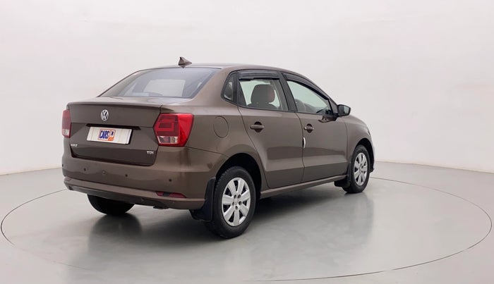 2017 Volkswagen Ameo TRENDLINE 1.5L, Diesel, Manual, 1,03,568 km, Right Back Diagonal