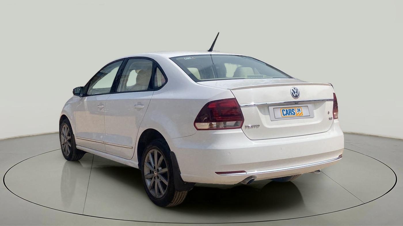 2019 Volkswagen Vento HIGHLINE PLUS 1.2 AT 16 ALLOY, Petrol, Automatic, 24,645 km, Left Back Diagonal