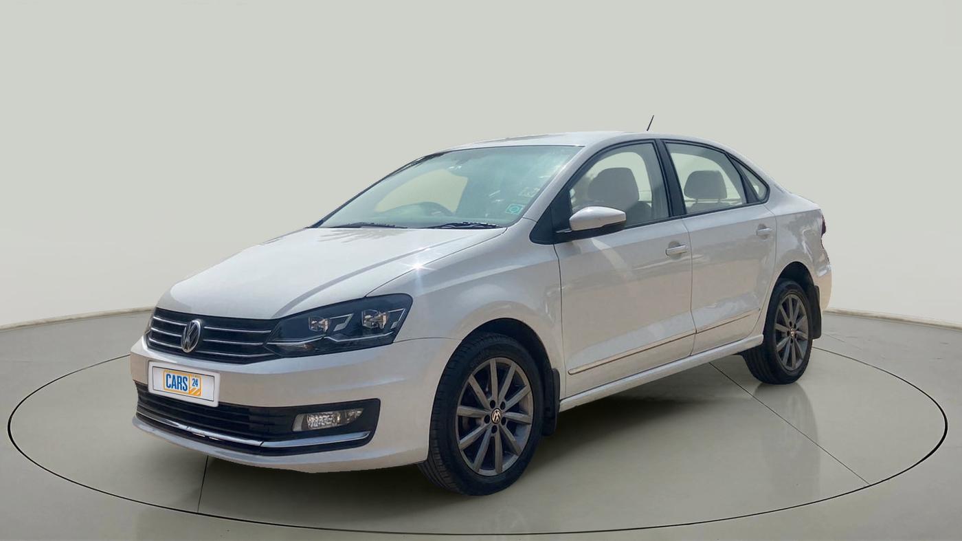 2019 Volkswagen Vento HIGHLINE PLUS 1.2 AT 16 ALLOY, Petrol, Automatic, 24,645 km, Left Front Diagonal