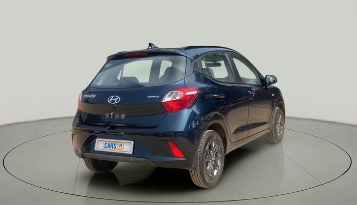 2021 Hyundai GRAND I10 NIOS SPORTZ AMT 1.2 KAPPA VTVT, Petrol, Automatic, 11,746 km, Right Back Diagonal