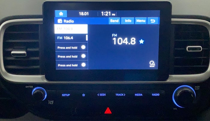 2019 Hyundai VENUE SX 1.0 TURBO, Petrol, Manual, 10,889 km, Infotainment System