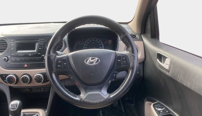 2015 Hyundai Grand i10 SPORTZ 1.2 KAPPA VTVT, Petrol, Manual, 38,387 km, Steering Wheel Close Up