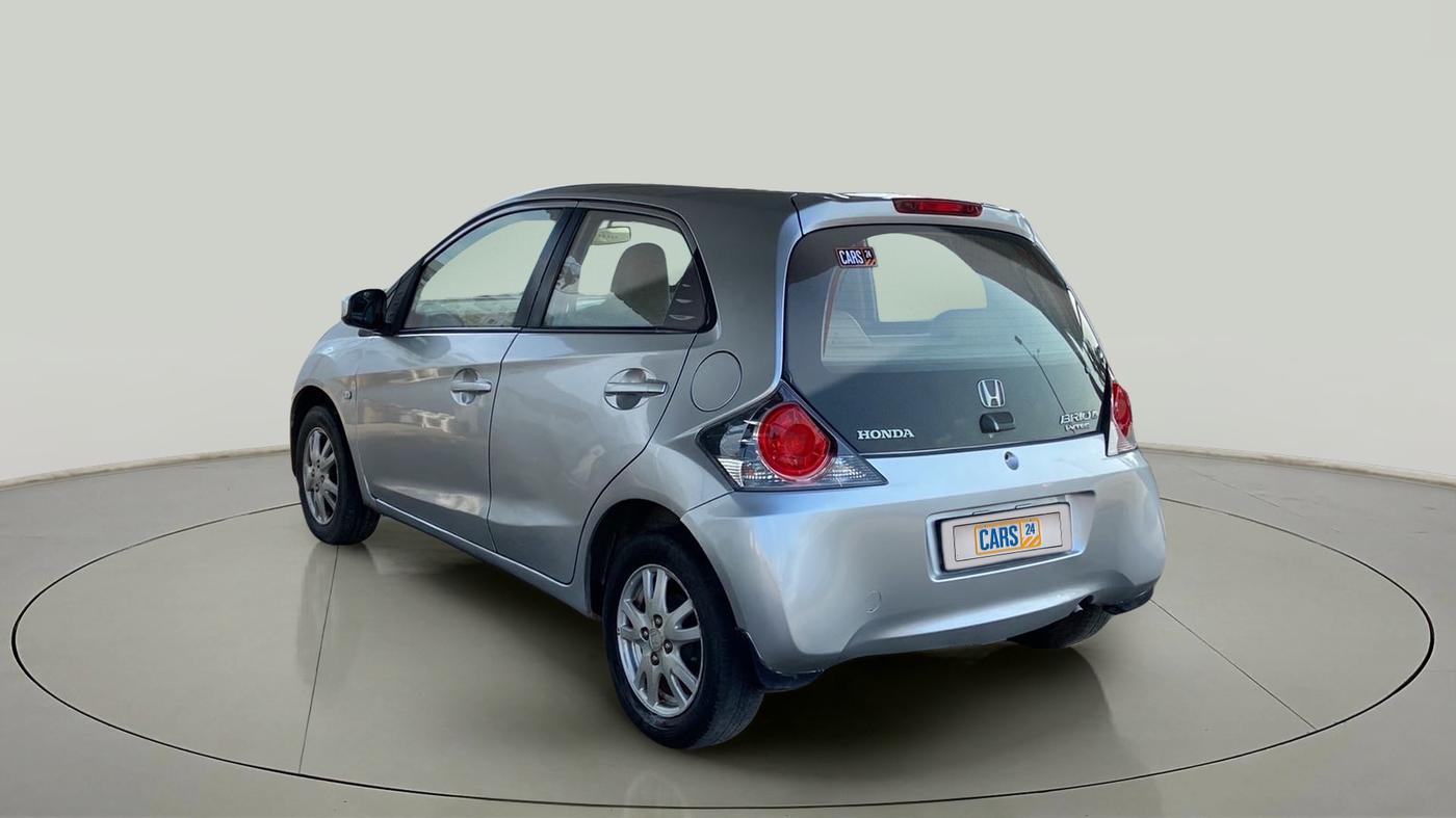 2013 Honda Brio V MT, Petrol, Manual, 1,12,738 km, Left Back Diagonal