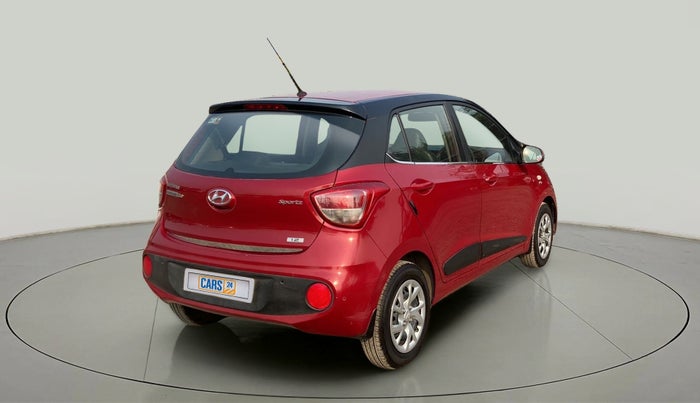 2017 Hyundai Grand i10 SPORTZ 1.2 KAPPA VTVT, Petrol, Manual, 50,391 km, Right Back Diagonal