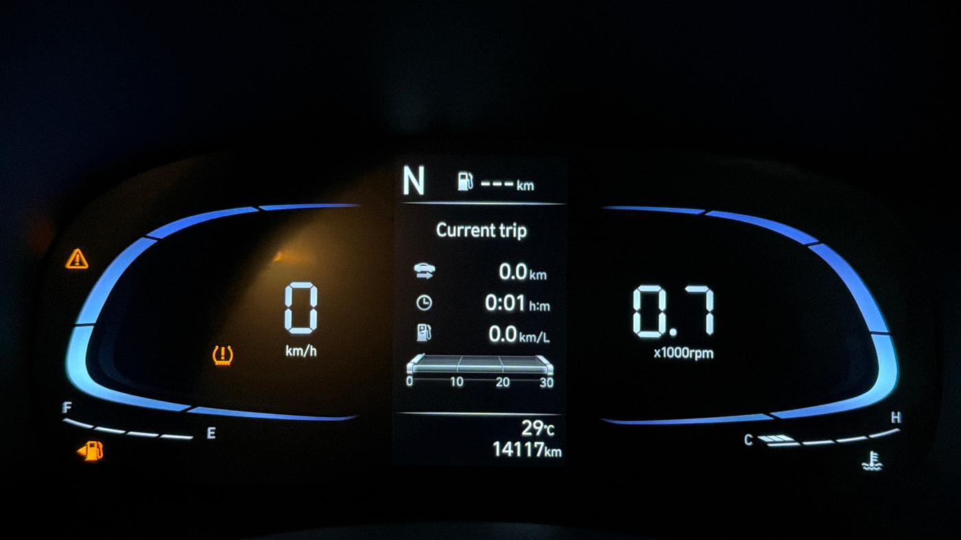 2025 Hyundai EXTER SX(O) CONNECT 1.2 AMT, Petrol, Automatic, 14,053 km, Odometer Image