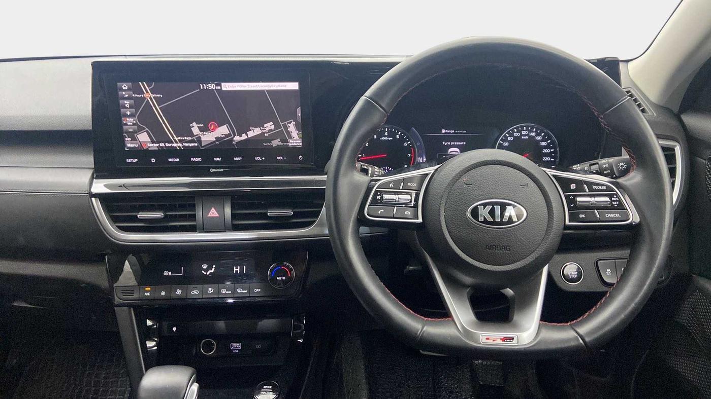 2019 KIA SELTOS GTX AT 1.4 PETROL, Petrol, Automatic, 21,475 km, Steering Wheel Close Up