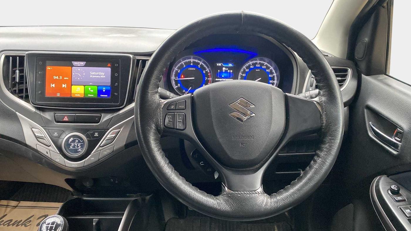 2021 Maruti Baleno ZETA PETROL 1.2, Petrol, Manual, 16,033 km, Steering Wheel Close Up