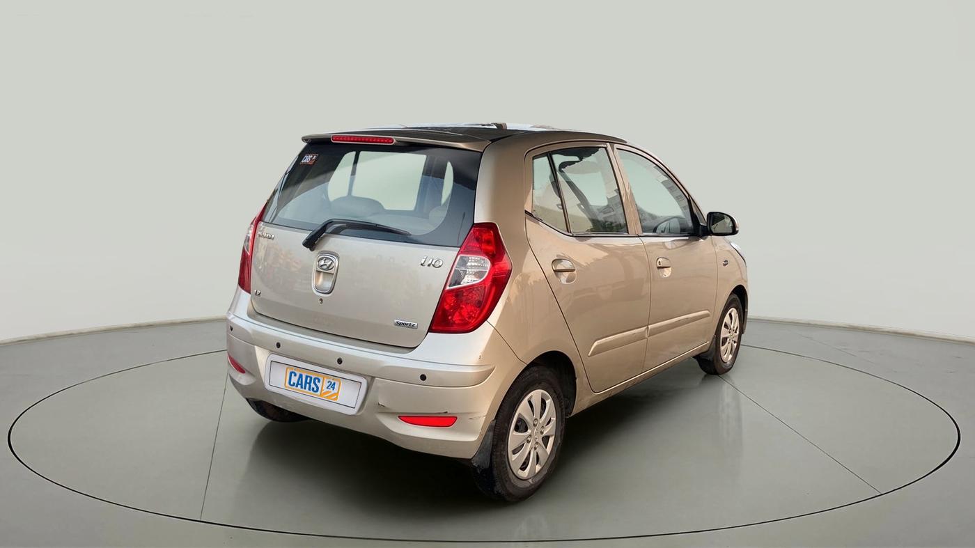 2012 Hyundai i10 SPORTZ 1.2, Petrol, Manual, 41,044 km, Right Back Diagonal